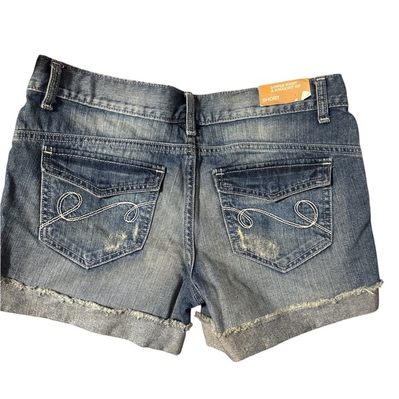 ❤️NWT Mossimo Supply Co. Lower Waist  Blue Jean Shorts Size: 5    #Z - Picture 5 of 10